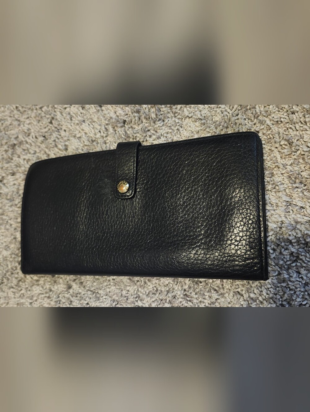 Vera Bradley $120 Large Slim Leather Wallet Black/Flower Print - Picture 2 of 4